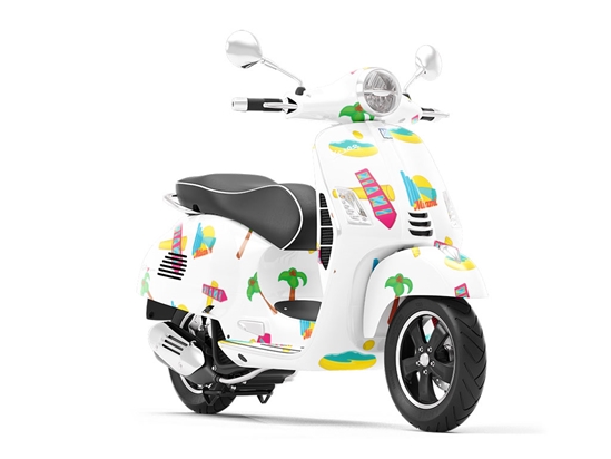 Visit Miami Americana Vespa Scooter Wrap Film