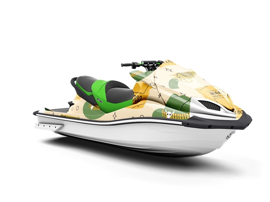 Wild West Americana Jet Ski Vinyl Customized Wrap