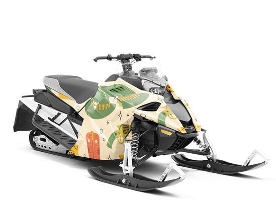 Wild West Americana Custom Wrapped Snowmobile