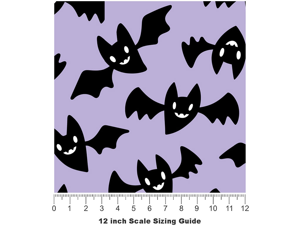 Completely Batty Animal Vinyl Film Pattern Size 12 inch Scale