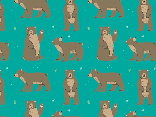 Friendly Faces Animal Vinyl Wrap Pattern