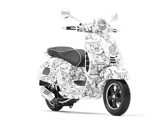 Bold Bovines Animal Vespa Scooter Wrap Film