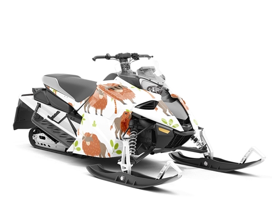 The Range Animal Custom Wrapped Snowmobile