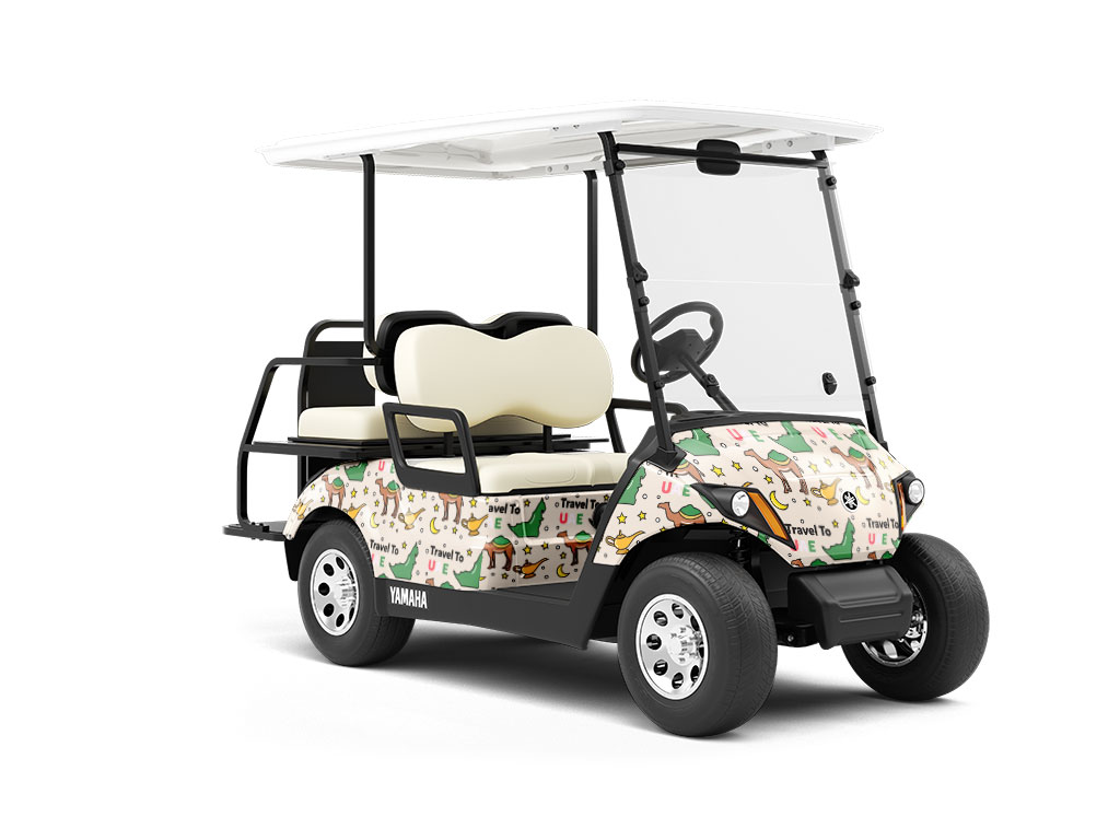 Arab Emirates Animal Wrapped Golf Cart