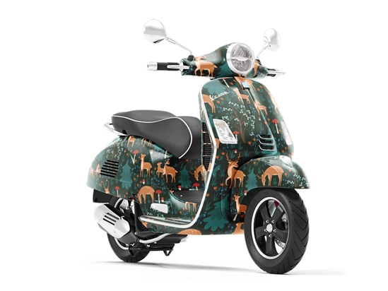 Nighttime Grazing Animal Vespa Scooter Wrap Film