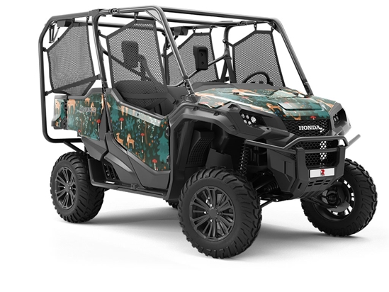 Nighttime Grazing Animal Utility Vehicle Vinyl Wrap