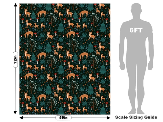 Nighttime Grazing Animal Vehicle Wrap Scale