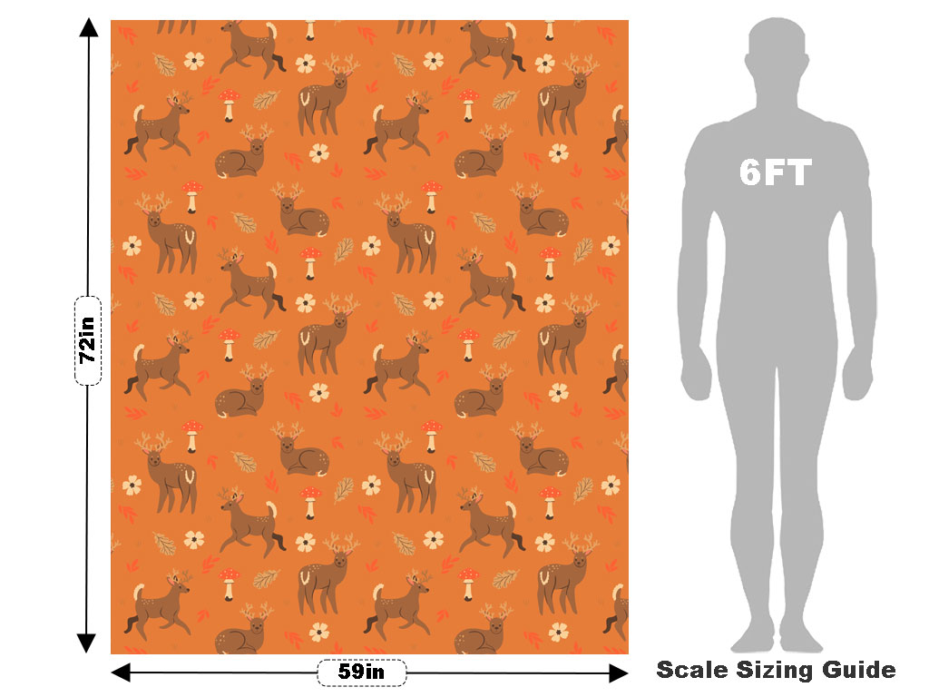 White Tail Animal Vehicle Wrap Scale