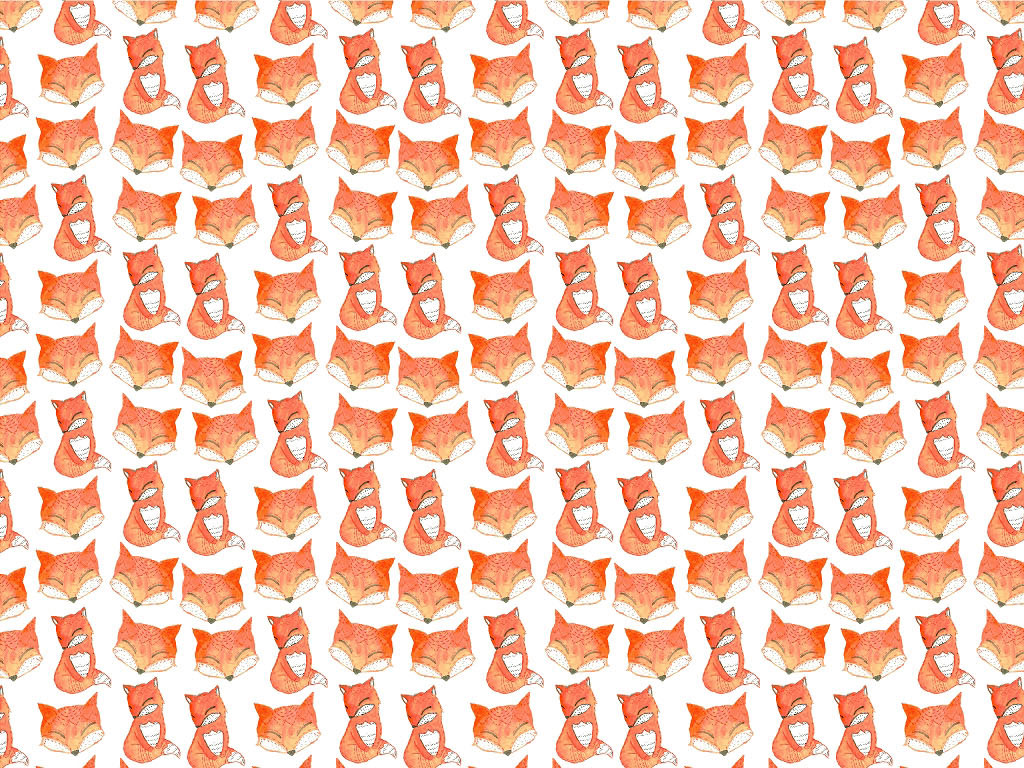 Foxy Frenzy Animal Vinyl Wrap Pattern