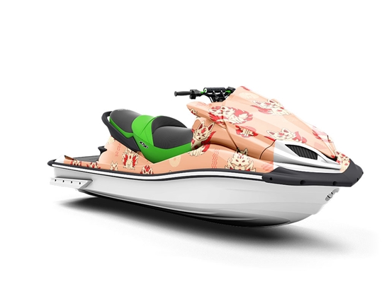 Lovely Kitsune Animal Jet Ski Vinyl Customized Wrap