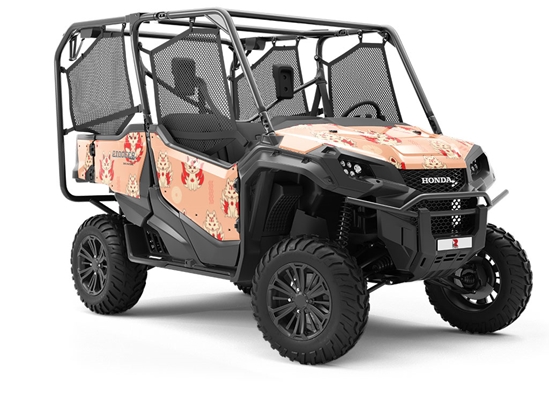 Lovely Kitsune Animal Utility Vehicle Vinyl Wrap