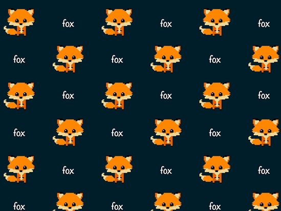 Pixel Tails Animal Vinyl Wrap Pattern