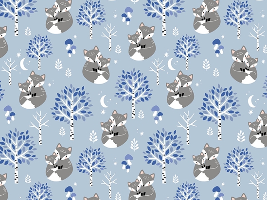 Snowy Sneaks Animal Vinyl Wrap Pattern