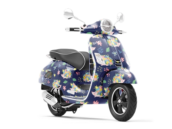 Posh Prickles Animal Vespa Scooter Wrap Film