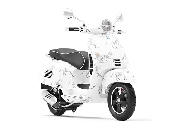Abstract Racer Animal Vespa Scooter Wrap Film