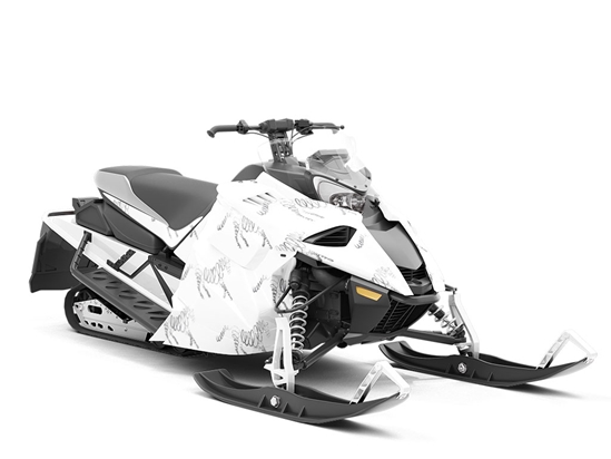 Abstract Racer Animal Custom Wrapped Snowmobile