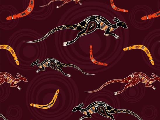 Outback Sprinting Animal Vinyl Wrap Pattern