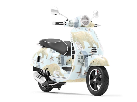 Arctic Circle Animal Vespa Scooter Wrap Film