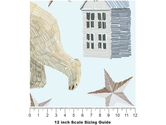 Arctic Circle Animal Vinyl Film Pattern Size 12 inch Scale