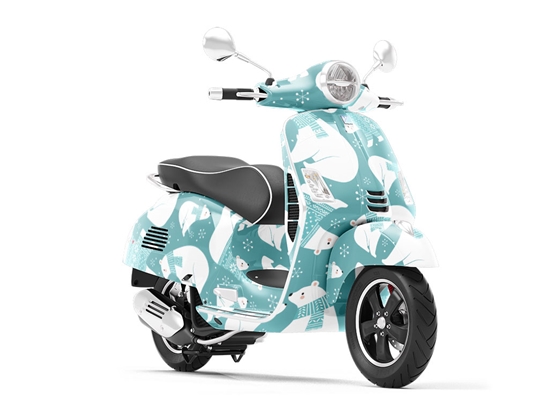 Cold Season Animal Vespa Scooter Wrap Film