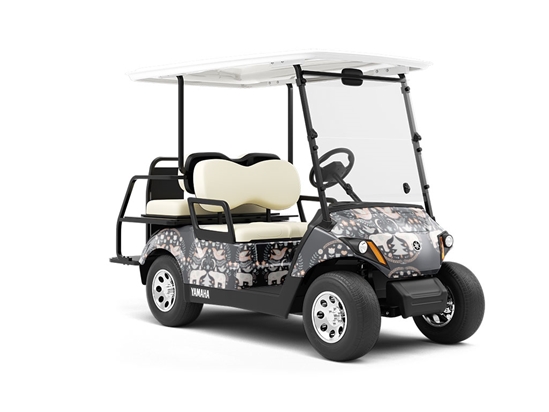 Snowy Sweetness Animal Wrapped Golf Cart