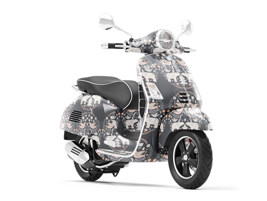 Snowy Sweetness Animal Vespa Scooter Wrap Film