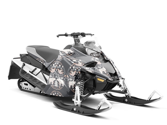 Snowy Sweetness Animal Custom Wrapped Snowmobile