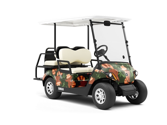 Fighting Position Animal Wrapped Golf Cart