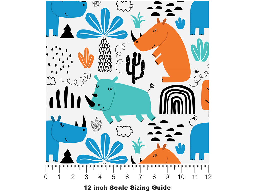 Sub-Saharan Life Animal Vinyl Film Pattern Size 12 inch Scale