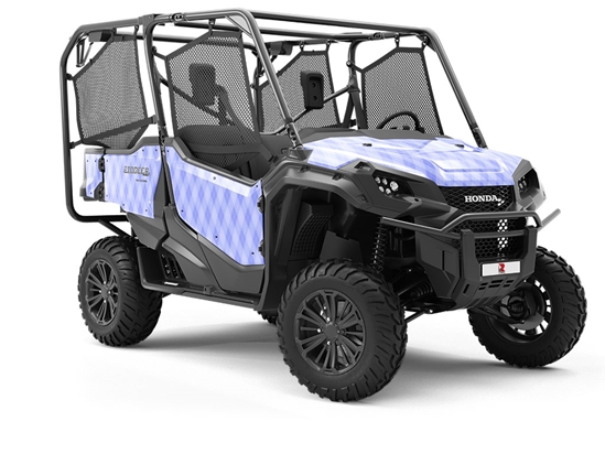 Blooming Periwinkle Argyle Utility Vehicle Vinyl Wrap