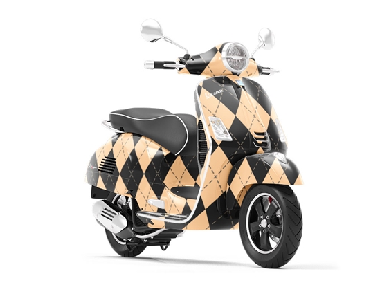 Eggnog  Argyle Vespa Scooter Wrap Film