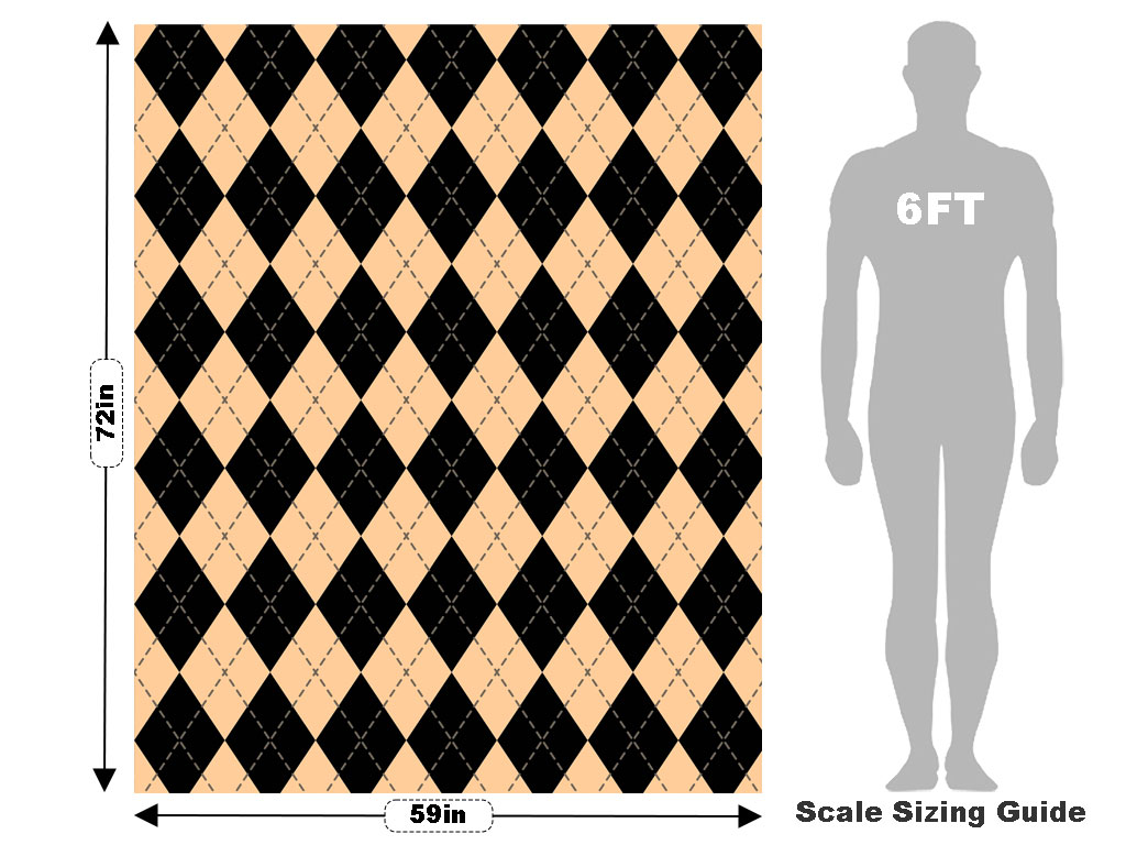 Eggnog  Argyle Vehicle Wrap Scale