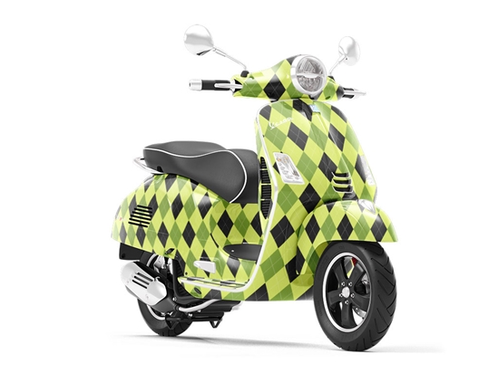 Dapper Envy Argyle Vespa Scooter Wrap Film