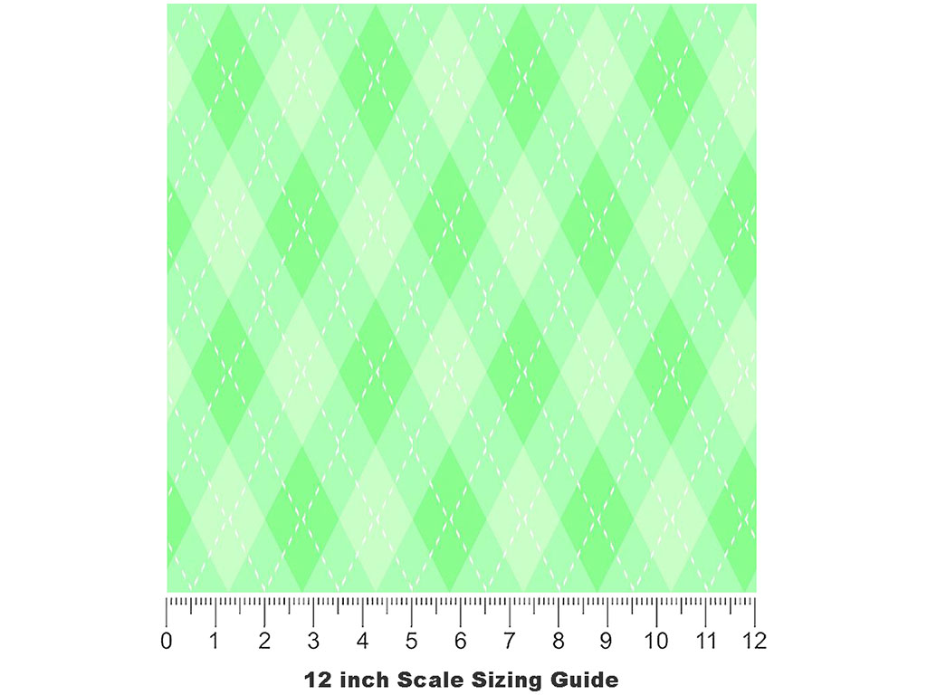 Gelatin Dessert Argyle Vinyl Film Pattern Size 12 inch Scale