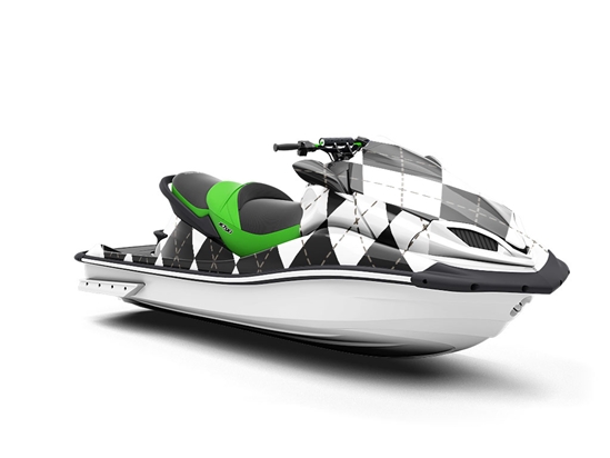 Play Checkers Argyle Jet Ski Vinyl Customized Wrap