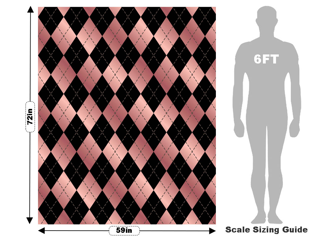 Hidden Flamingos Argyle Vehicle Wrap Scale