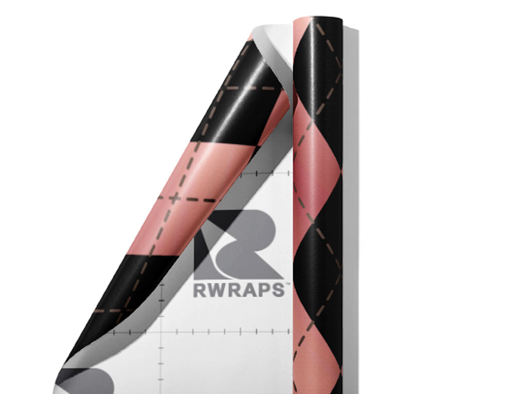 Hidden Flamingos Argyle Wrap Film Sheets