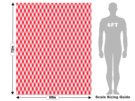 Picnic Date Argyle Vehicle Wrap Scale