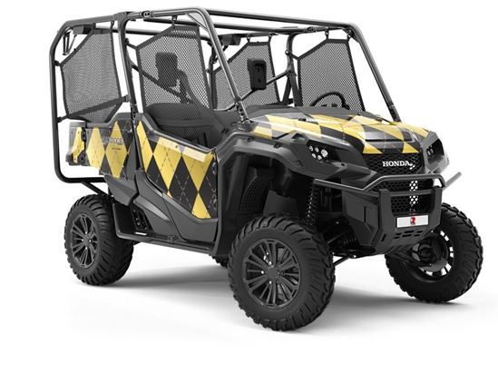 Liquid Gold Argyle Utility Vehicle Vinyl Wrap