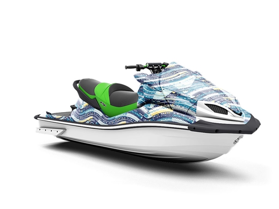 Water Static Art Deco Jet Ski Vinyl Customized Wrap