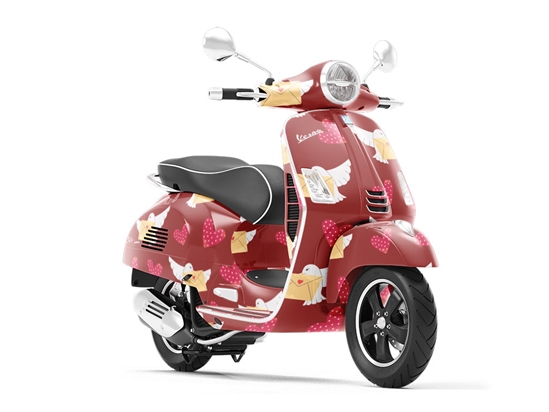 Chaste Love Birds Vespa Scooter Wrap Film