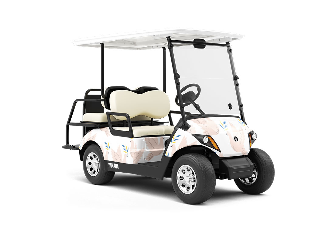 Hopeful Flight Birds Wrapped Golf Cart