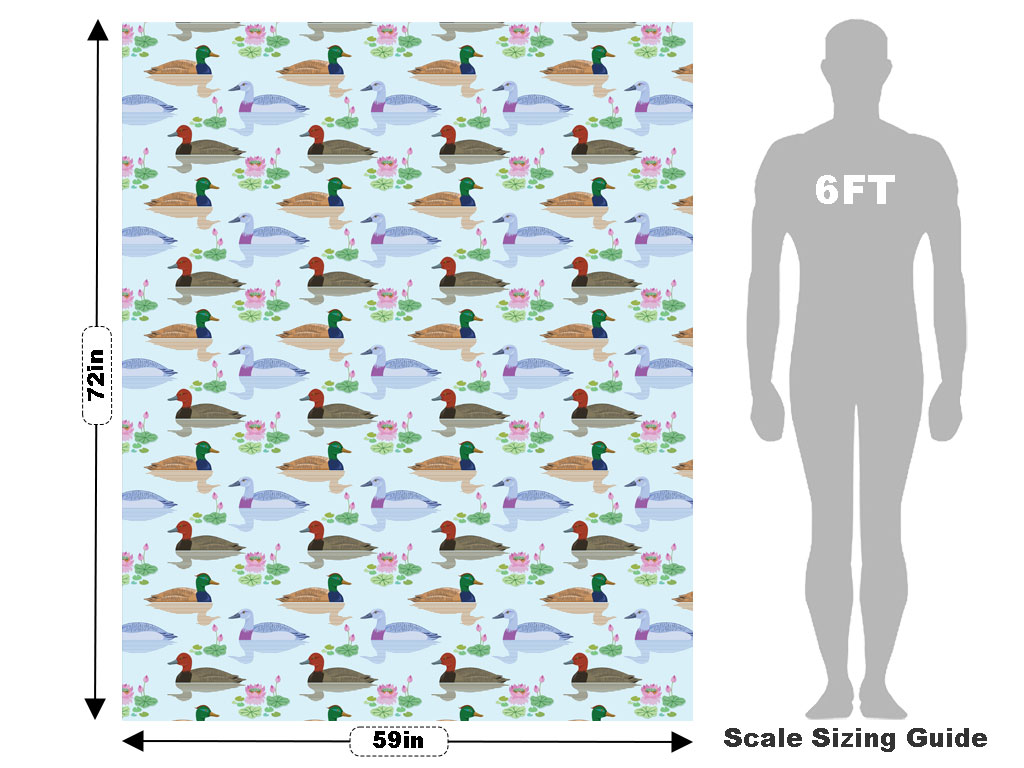 Mulling Mallards Birds Vehicle Wrap Scale