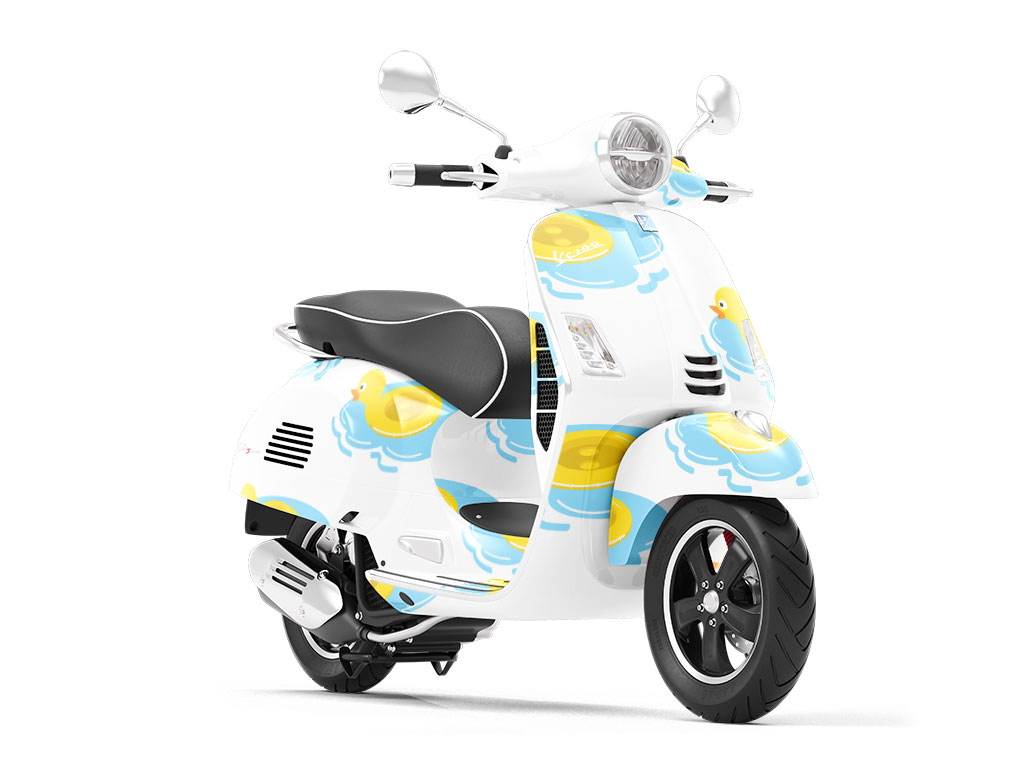 Rubber Duckie Birds Vespa Scooter Wrap Film