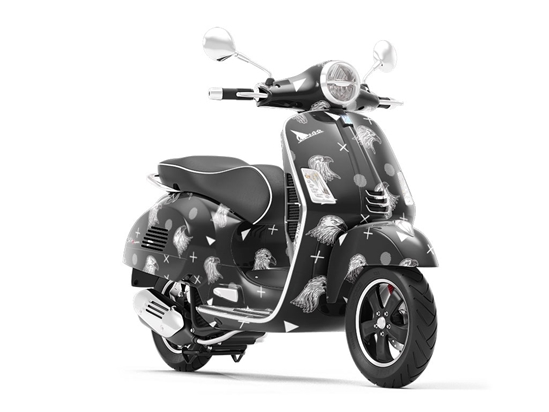 Dark Harpies Birds Vespa Scooter Wrap Film