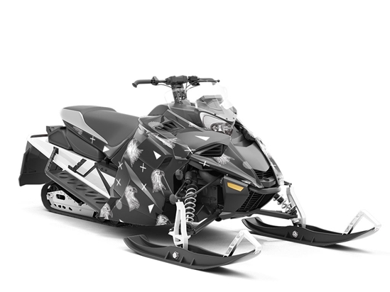 Dark Harpies Birds Custom Wrapped Snowmobile