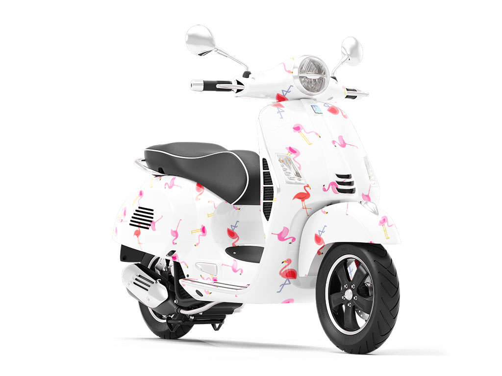 Dancing Freebirds Birds Vespa Scooter Wrap Film