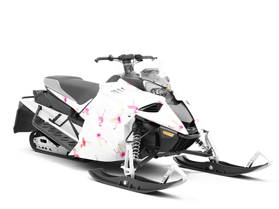 Dancing Freebirds Birds Custom Wrapped Snowmobile