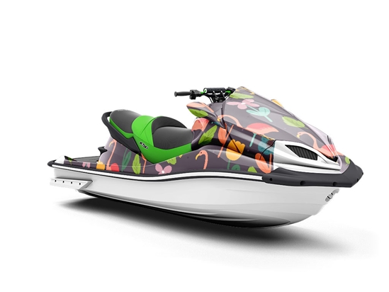 Flower Fun Birds Jet Ski Vinyl Customized Wrap