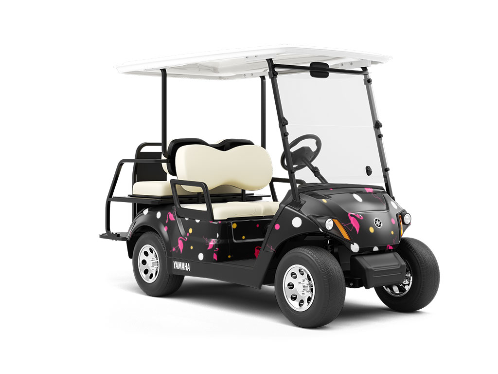 Poolside Pleasantries Birds Wrapped Golf Cart